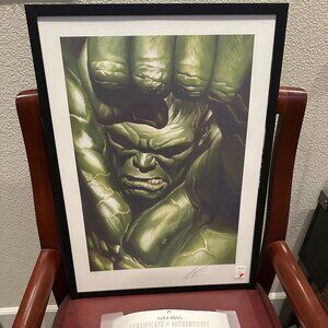 The Omega Hulk Fine Art Lithograph Signed By ALEX ROSS #156/200